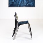 Chaise 'Chippensteel 0.5' en inox, dessinée par Oskar Zieta