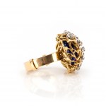 Design enamel diamond ring