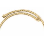 Braided gold necklace
