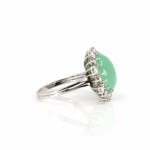 Chrysopras-Diamantring