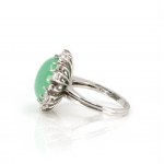 Chrysopras-Diamantring