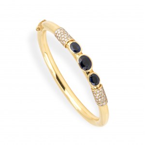 Gübelin Saphir-Diamant-Armreif