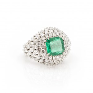 Smaragd-Diamantring
