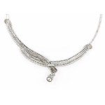 Diamond necklace with diamond pendant