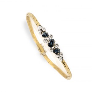 Saphir-Diamantarmband