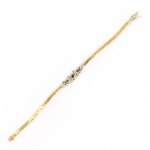 Saphir-Diamantarmband