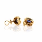 Gübelin sapphire diamond ear clips