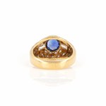 Saphir-Diamantring