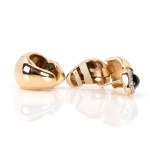 Tourmaline diamond ear clips