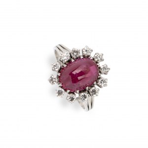 Ruby diamond ring