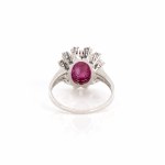 Ruby diamond ring