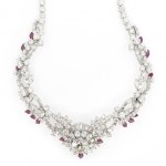 Diamond ruby necklace