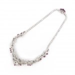 Diamond ruby necklace