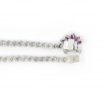 Diamond ruby necklace