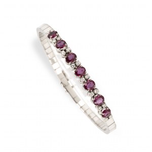 Ruby diamond bracelet