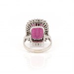 Tourmaline diamond ring