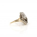 Flower diamond ring