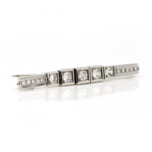 Art deco diamond brooch