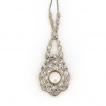 Art deco diamond necklace