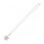 Necklace with diamond star pendant