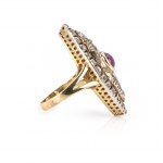 Diamond boat ring