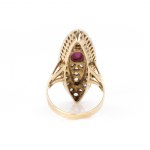 Diamond boat ring
