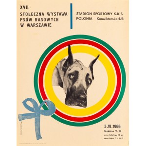 proj. Joanna GRABOWSKA, Krystyna RADZIWIŁÓWNA, XVII Stołeczna wystawa psów rasowych w Warszawie, 1966