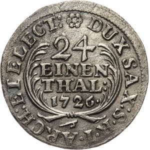 August II Mocny 1697-1733, 1/24 talara 1726 IGS, Drezno.