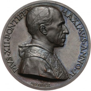 Watykan, Pius XII 1939-1958, medal z 1942 r. - radiowa adhortacja o pokój