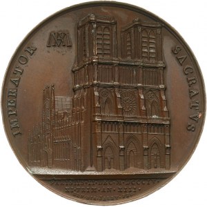 Francja, medal z okazji wizyty Papieża Piusa VII w Paryżu w 1804 roku