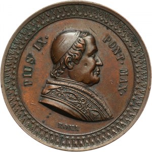 Watykan, Pius IX 1846-1878, medal z epoki