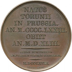 Mikołaj Kopernik, medal z 1818 roku