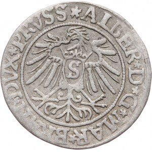 Prusy Książęce, Albert Hohenzollern 1525-1568, grosz 1537, Królewiec