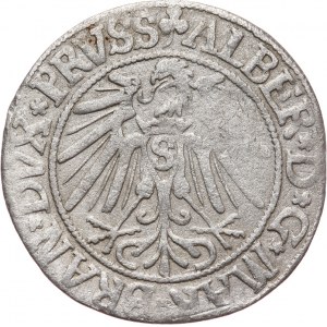 Prusy Książęce, Albert Hohenzollern 1525-1568, grosz 1543,Królewiec