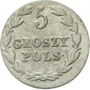 Królestwo Polskie, Mikołaj I 1825-1855, 5 groszy 1829 F.H., Warszawa.