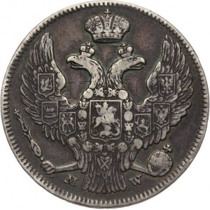 Zabór Rosyjski, Mikołaj I 1825-1855, 30 kopiejek/2 złote 1839, Warszawa.