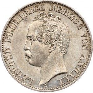 Niemcy, Anhalt, Leopold IV Fryderyk 1817-1863, talar (Vereinstaler) 1863 A, Berlin