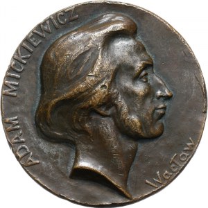 Polska, medal Adam Mickiewicz z 1898 roku