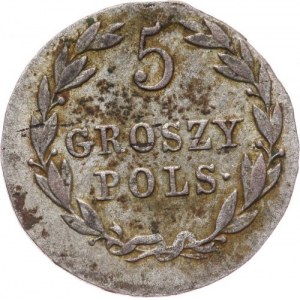Królestwo Polskie, Aleksander I 1815-1825, 5 groszy 1821 I.B., Warszawa