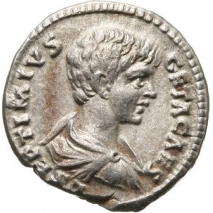 Geta 209-212 - jako cezar 198-209, denar 198-209, Laodicea