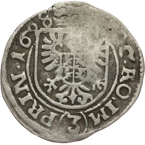 Śląsk, Księstwo Żagańskie, Albrecht von Wallenstein (Waldstein) 1627-1634, 3 krajcary 1628, Jicin