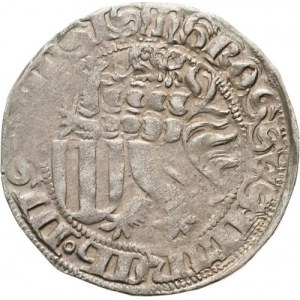 Niemcy, Saksonia - książę Fryderyk II elektor saski 1428-1464, grosz miśnieński 1456-1464
