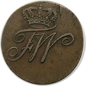 Śląsk, Fryderyk Wilhelm II 1786-1797, 1/2 krajcara 1789/B, Wrocław