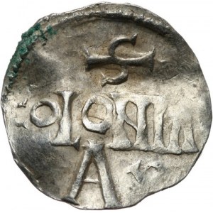Niemcy, Dolna Lotaryngia - Kolonia, arcybiskupstwo, cesarz Henryk II 1002-1024, denar 1002-1024