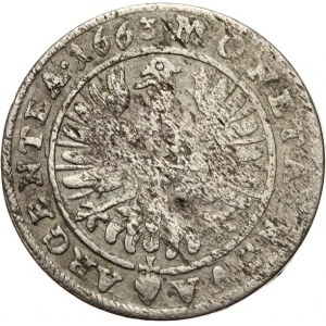Śląsk, Księstwo Legnicko-Brzesko-Wołowskie, Ludwik IV Legnicki 1653-1663, 15 krajcarów 1663, Brzeg