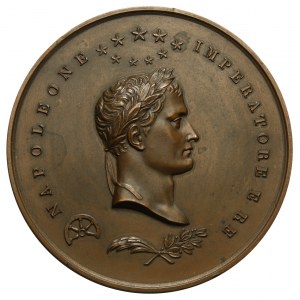 Francja, Napoleon Bonaparte, medal upamiętniający wygnanie na wyspę św. Heleny
