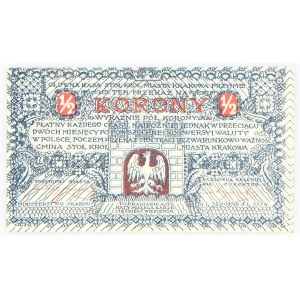 Kraków, 1/2 korony, 1919 r.