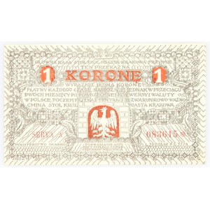 Kraków, 1 korona, 1919 r., Seria A.
