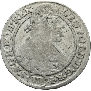 Śląsk pod panowaniem habsburskim, Leopold I 1658-1705, 6 krajcarów 1665 SH, Wrocław