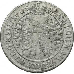 Śląsk pod panowaniem habsburskim, Leopold I 1658-1705, 6 krajcarów 1665 SH, Wrocław